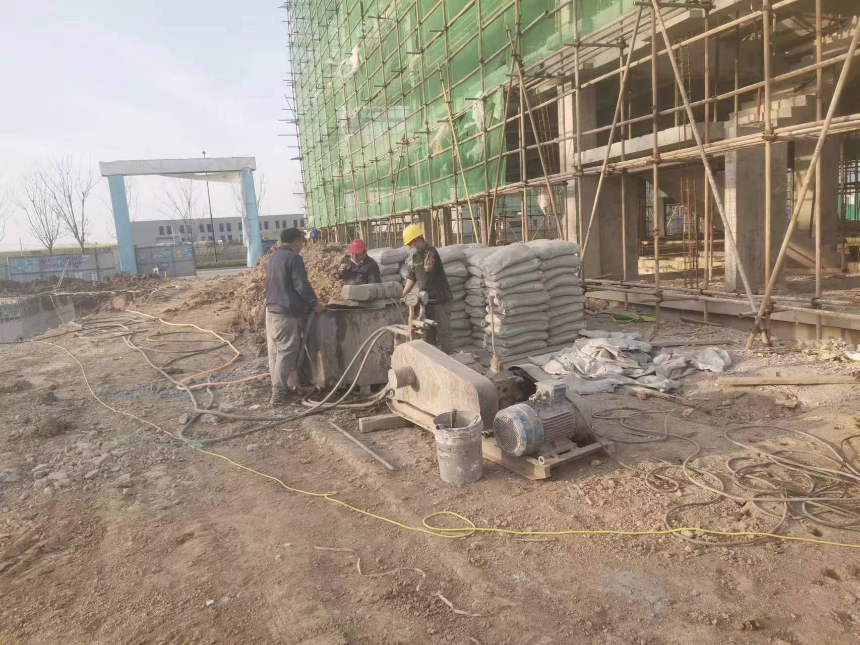 银州别墅下沉注浆